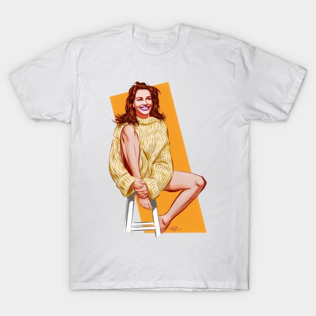 Julia Roberts - An illustration by Paul Cemmick T-Shirt by PLAYDIGITAL2020